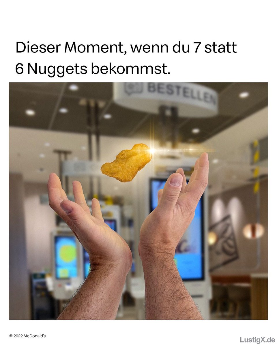 lustigxde's tweet photo. #DieserMoment #McDonalds #Nuggets #Lustig #Lustige #Lustiges #Witzig #Witzige #Witziges #LustigeBilder #LustigeMemes #WitzigeBilder #WitzigeMemes #Memes

https://t.co/IUM50CNf2S https://t.co/4hxtwSTgcX