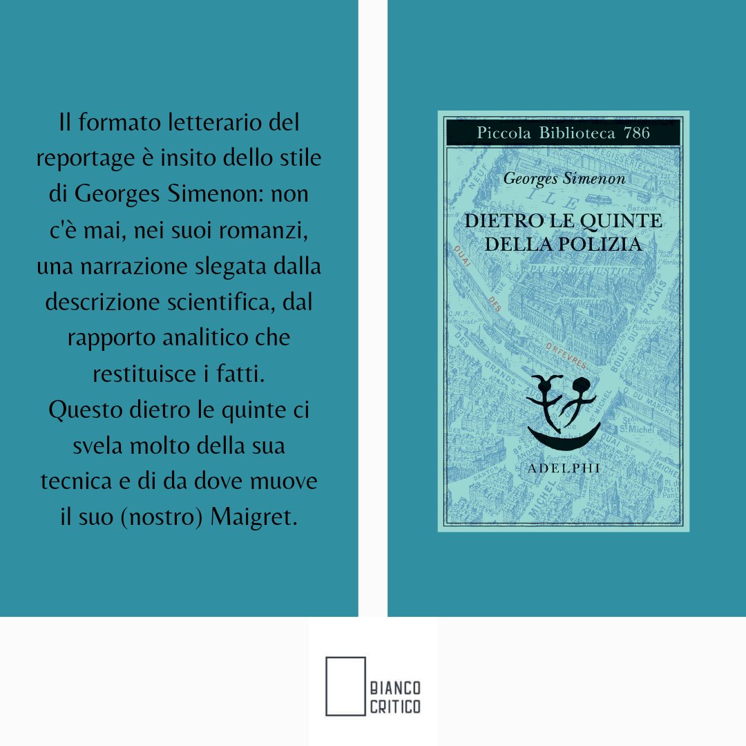 Bianco Critico (@BiancoCritico) on Twitter photo 2022-12-03 09:08:49 “Un impiegato fa il bilancio della notte: quattro, cinque, sei Bercy... Otto prostitute... Il portinaio della fioriera. Il termometro di Parigi resta sullo zero”. Georges Simenon • @adelphiedizioni (traduzione di Lorenza Di Lella e Maria Laura Vanorio) “Un impiegato fa il bilancio della notte: quattro, cinque, sei Bercy... Otto prostitute... Il portinaio della fioriera. Il termometro di Parigi resta sullo zero”. Georges Simenon • @adelphiedizioni (traduzione di Lorenza Di Lella e Maria Laura Vanorio)
