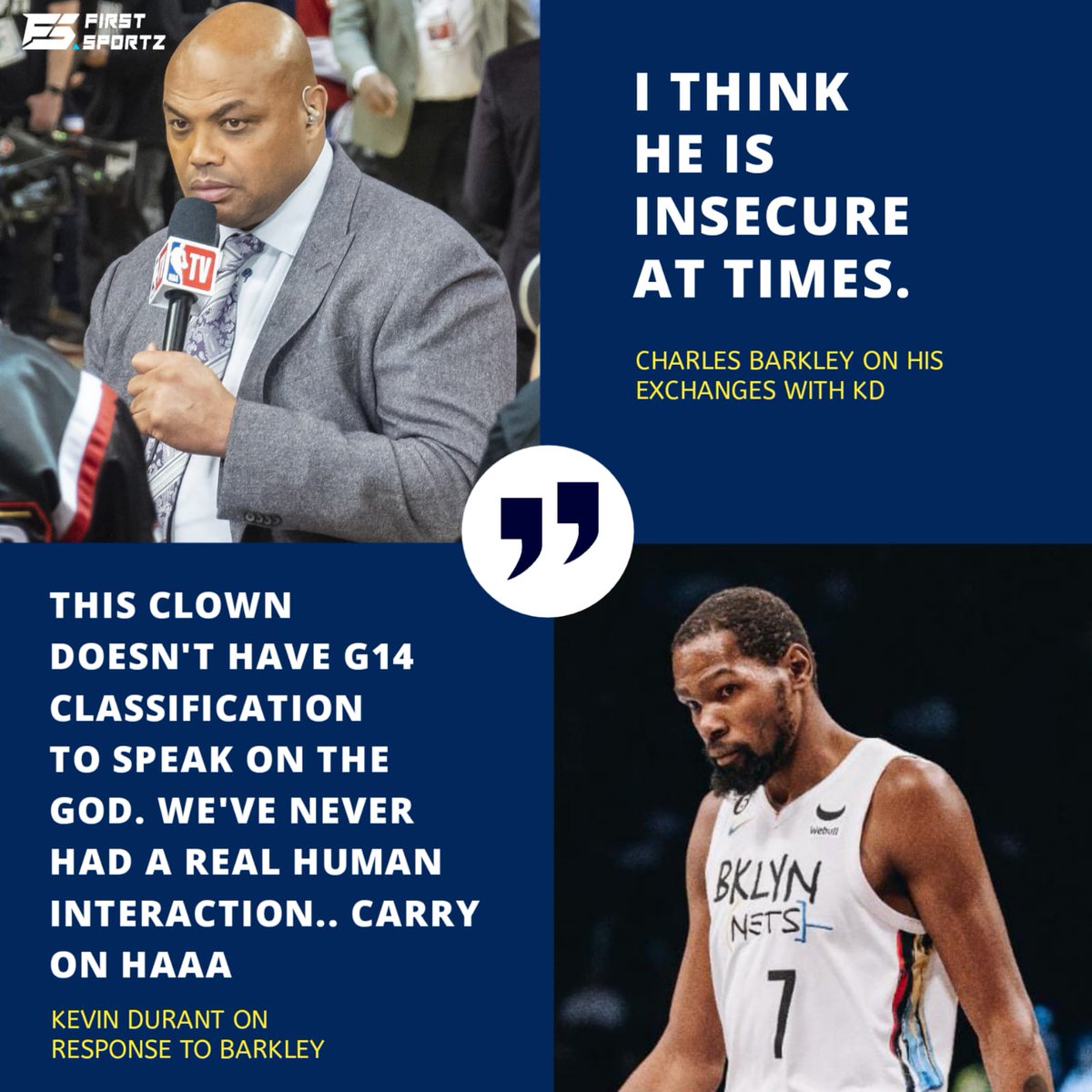 FS_NBA1's tweet photo. Is Kevin Durant really insecure?
@KDTrey5
#NBA #NBAextra #NBAinterview #Podacast #CharlesBarkley #KevinDurant #KD #NetsWorld #Nets https://t.co/PEIr91tzzO