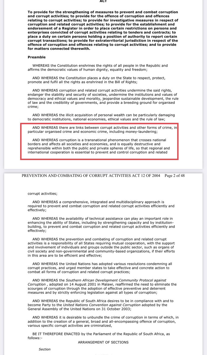 matinyarare's tweet photo. @Mente_Ps @ThuliMadonsela3 SA is the only country in Africa that is a member of FATF, thus it undergoes regular monitoring and review by #FATF. It is to be a member of FATF that #PRECCA was created in 2004 after 911 and FATF amending its rules to include anti-terrorism finance to anti money laundering. https://t.co/Dpwxst4558