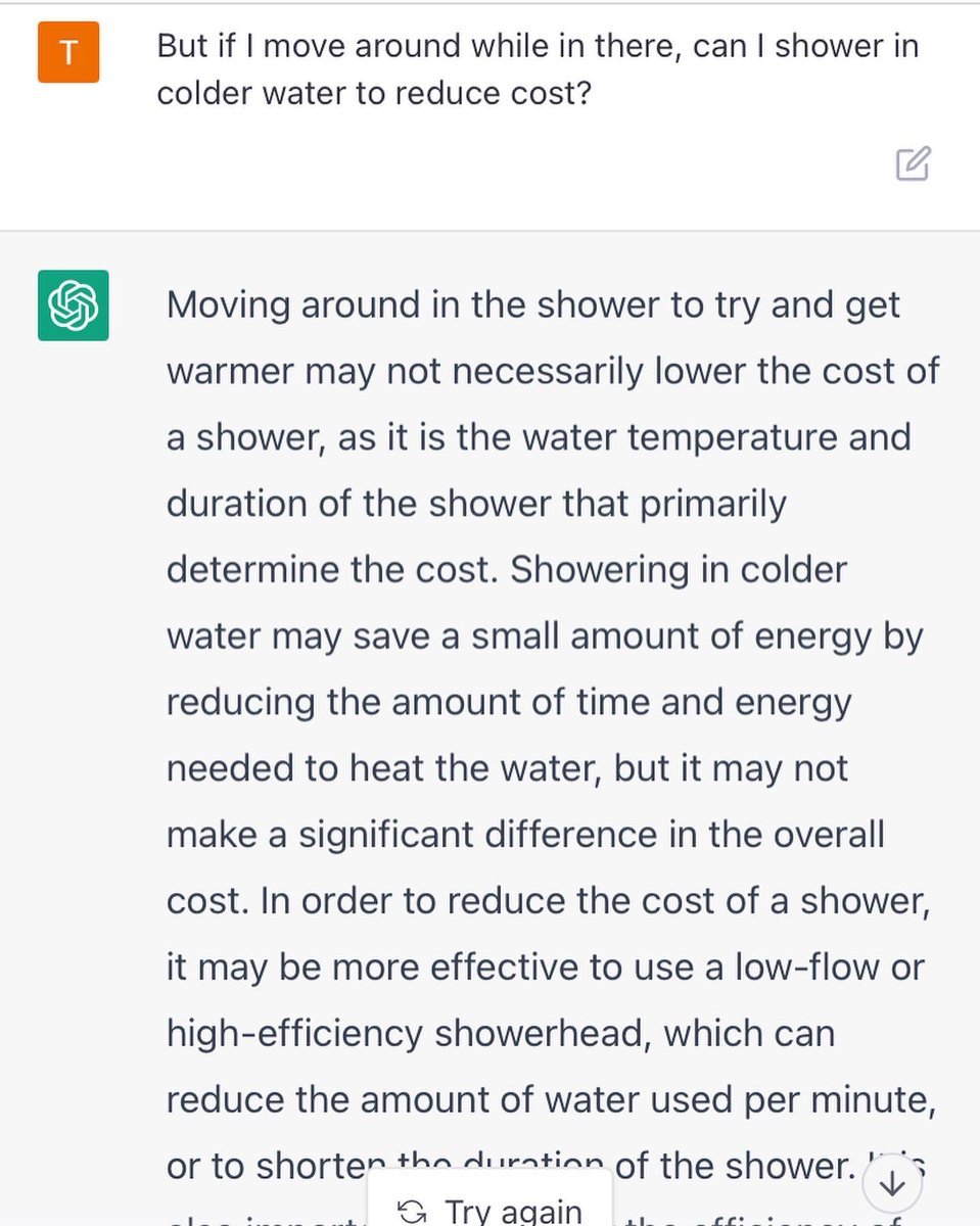 The levels of abstraction required to produce these answers is kinda mind blowing tbh. 

#openai #chatgpt