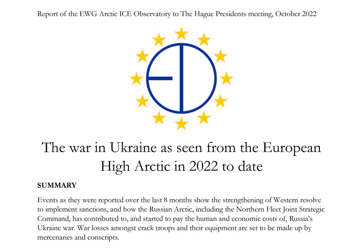 Check out the latest Report of the EWG Arctic ICE Observatory, presented at The Hague Presidents meeting in October 2022.
Document available at linkedin.com/feed/update/ur…