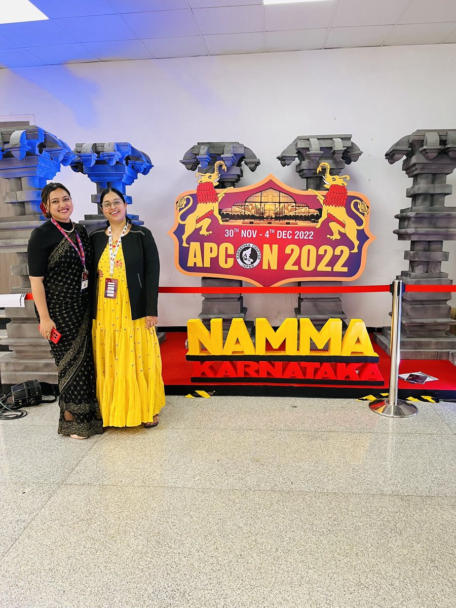 With the lovely <a href="/scopingformore/">Dr. Rufaida</a> ❤️
We share same undergrad college, mutual love for music (she is a wonderful singer) and now a speciality for life!!
#APCON2022
