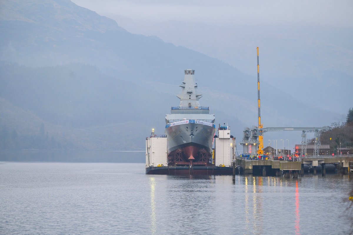 BAE Systems Maritime (@baes_maritime) on Twitter photo HMS Glasgow is in the water! 
Seeing the First of Class Type 26 in the water for the very first time is an amazing sight and a brilliant moment for everyone across the Type 26 programme who’s worked so hard to reach this milestone. <a href="/RoyalNavy/">Royal Navy</a> <a href="/DefenceHQ/">Ministry of Defence 🇬🇧</a> 
baes.co/ImyY50LUjMo HMS Glasgow is in the water! 
Seeing the First of Class Type 26 in the water for the very first time is an amazing sight and a brilliant moment for everyone across the Type 26 programme who’s worked so hard to reach this milestone. <a href="/RoyalNavy/">Royal Navy</a> <a href="/DefenceHQ/">Ministry of Defence 🇬🇧</a> 
baes.co/ImyY50LUjMo