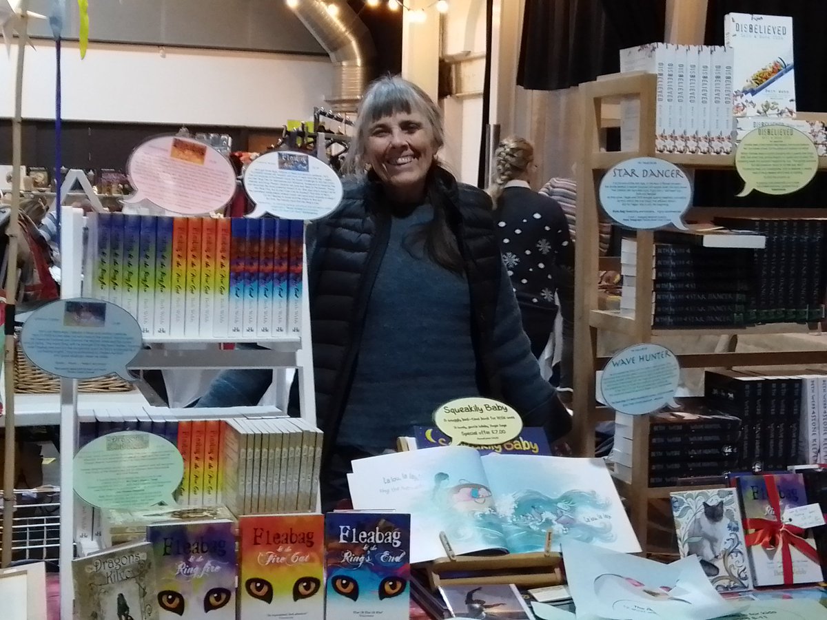 bethwebbauthor's tweet photo. Today (Sat Dec 3rd) I'm at the @cheeseandgrain. Come and say hello. Buy a VERY special Christmas gift. Get signed books and discounts on buying complete sets of @Fleabagofficial books or the #StarDancer quartet. Also unusual greetings cards and art from DreamscapeStudioShop. https://t.co/YVctDxsRCk