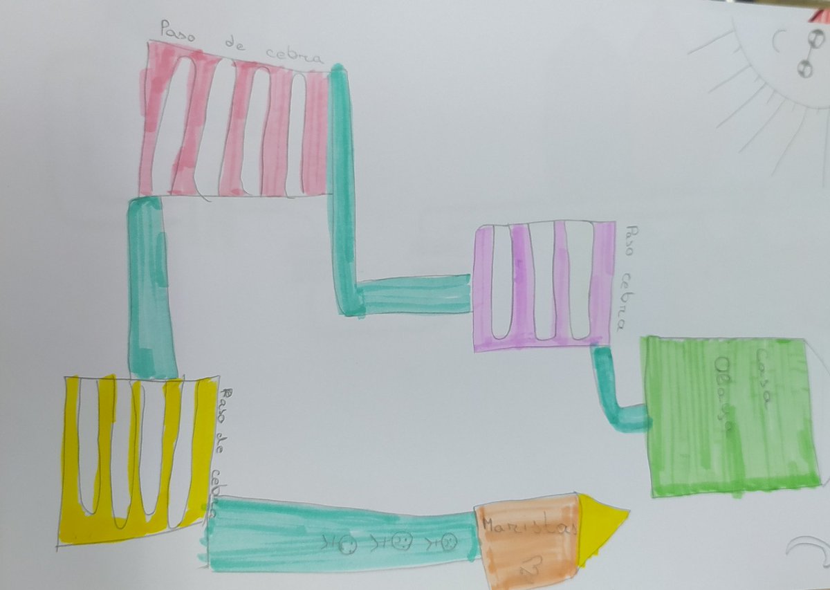 lola_5491's tweet photo. #habilidadespacial
#DCSUVA
#dobletitulacionPA
Dibujo realizado por una niña de 4°de primaria (9años)
Mientras lo realizaba me iba diciendo que dibujaba, a la hora de explicarlo me lo iba diciendo como si yo me supiese el camino. Una cosa curiosa es que ha puesto comentarios. https://t.co/NUsIADJFmK