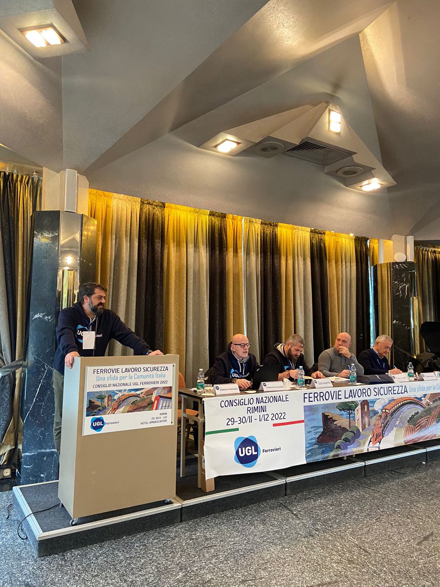 uglferrfvg's tweet photo. Consiglio Nazionale UGL Ferrovieri, Rimini 2022, un momento di confronto e crescita, AVANTI COSÌ! #uglferrovieri @UGLConf @sorrentinofelix https://t.co/hxPQE5pOLk