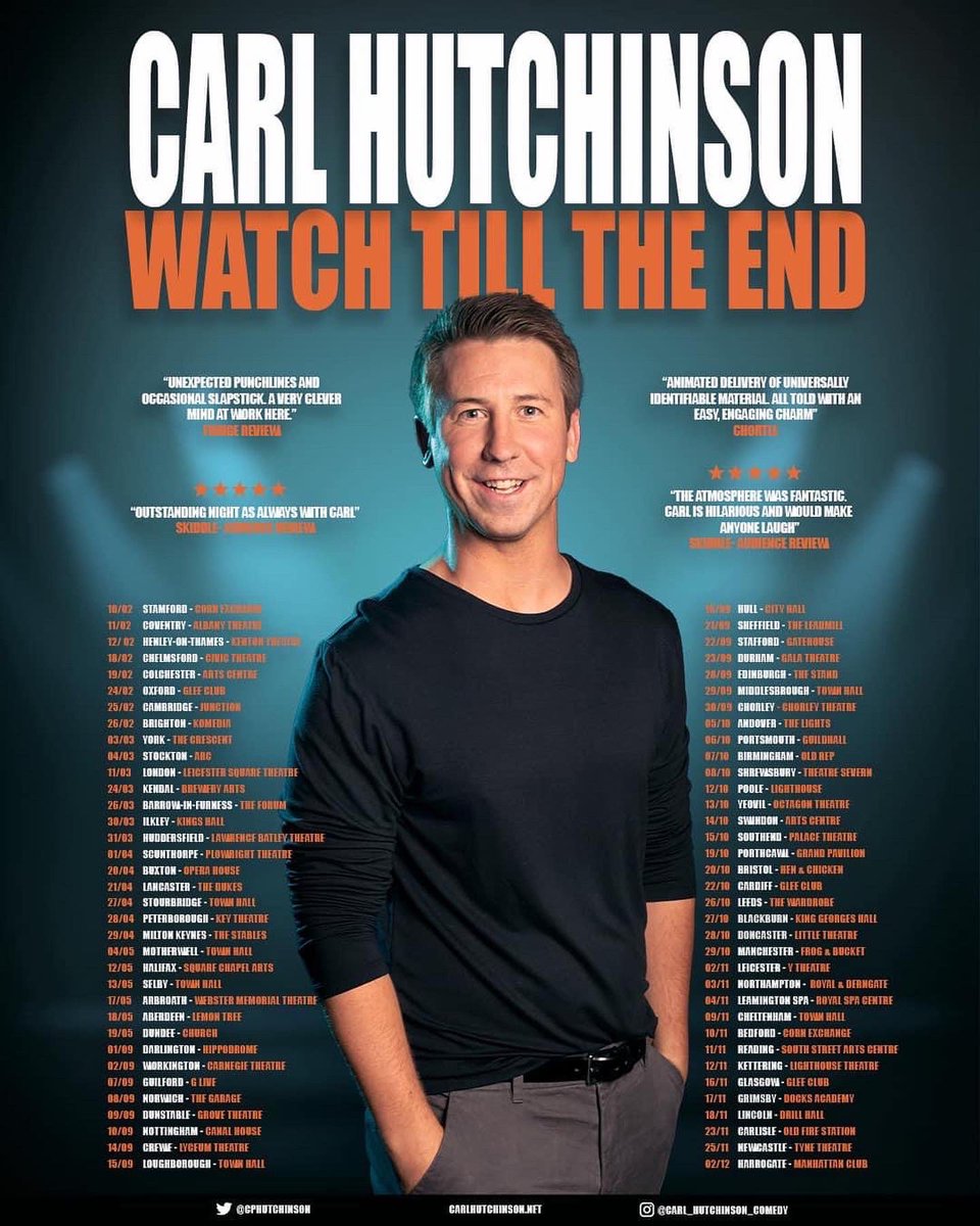 ChordsCrush's tweet photo. Thank you @CPHutchinson for donating two tickets to his new tour at @theatresevern in 2023. Mark and Carly have met Carl a number of times, he’s always great to chat with and even wore our charity T-shirt on stage during a gig! Thank you Carl for your continued support #ccc7 https://t.co/gc6c5EJ0ec