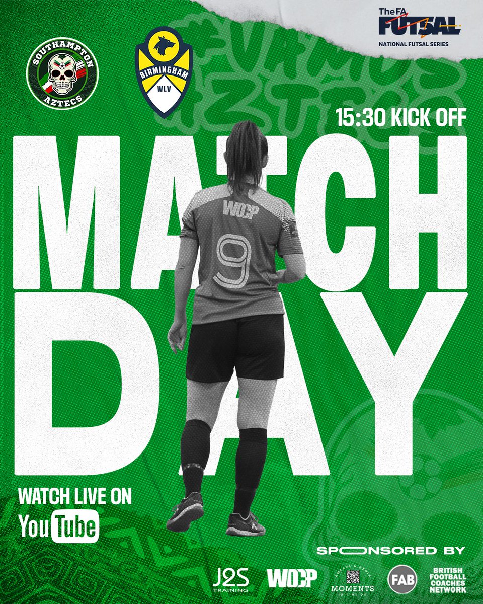 IT’S MATCHDAY 🙌 early travel for the Aztecs as we make our way to Chester for more <a href="/FA_NFS/">FA National Futsal Series</a> T1 action!

🆚 <a href="/Bhamfutsalclub/">BirminghamWLVFutsal</a> 
⌚️ 15:30 KO
📍 Northgate Arena
👀 watch LIVE on YouTube

𝘧𝘰𝘭𝘭𝘰𝘸 𝘶𝘴 𝘰𝘯 𝘐𝘯𝘴𝘵𝘢𝘨𝘳𝘢𝘮 𝘧𝘰𝘳 𝘮𝘰𝘳𝘦 𝘶𝘱𝘥𝘢𝘵𝘦𝘴 

#VamosAztecs