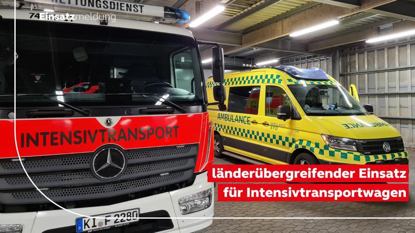 Länderübergreifender Einsatz für unseren Intensivtransportwagen: 
Am 30.11. erkrankte eine deutsche Bürgerin in Esbjerg (DK) so stark, dass eine Intensivverlegung nach Deutschland nötig wurde. Näheres auf unserer Facebook Seite: m.facebook.com/story.php?stor…