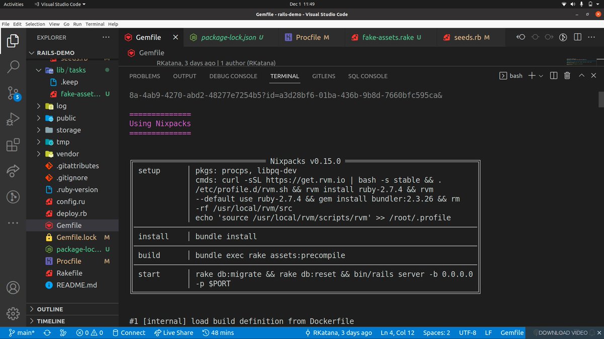 Andrew__dev's tweet photo. It took a bit of struggles with lots of debugging. I'm happy for having managed to host my first ruby on rails api. Looking forward to more back-end projects ahead.
#rubyonrails #Ruby #backend #railway #moringaschool https://t.co/DHK8614GYt