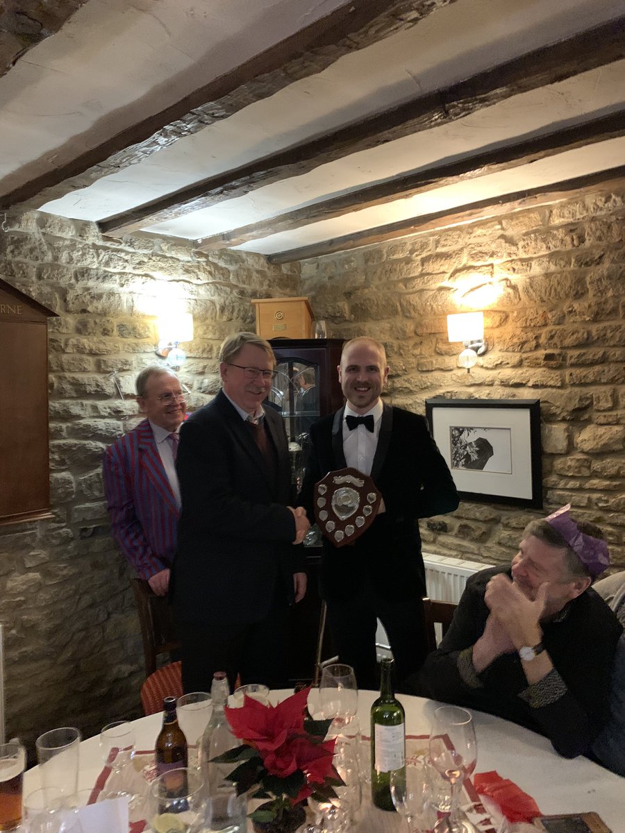 MotleyCrewCC's tweet photo. Last night was the Motley’s Christmas dinner and presentation evening. As always, great food and company and looking forward to next season! #OnOn 
Winners:
Newcomer - @andycooper__
Most Improved - @Slugger_MarkE
Clubman - @kurtisgre 
POTY - @tompatchett1996
Gnome - Rod Devall https://t.co/zxoKipmI2W