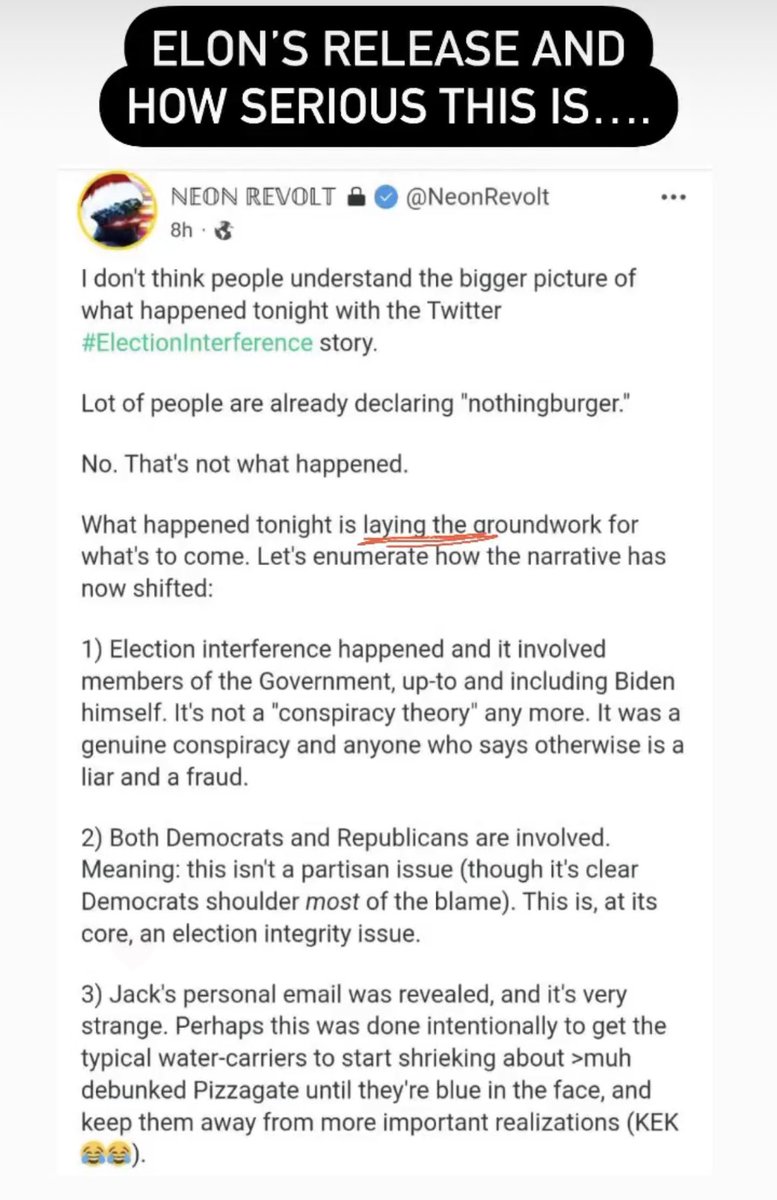 stormbringerga's tweet image. @elonmusk twitter release laying the groundwork #ElectionInterference #2020election #neonrevolt