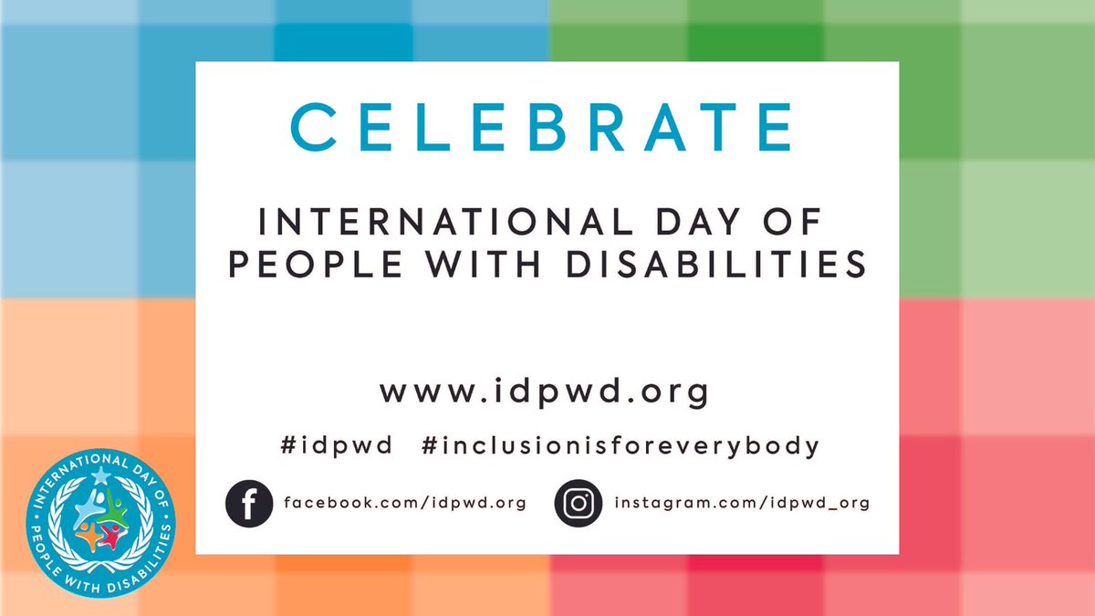 ABLETennessee's tweet photo. December 3 is the United Nations’ International Day of People with Disabilities! Today is a day to recognize and value the diversity of our global community and understand the experiences of people living with disabilities. #WeAreABLE #IDPWD #InclusionIsForEverybody https://t.co/Y5rQnQsvAA