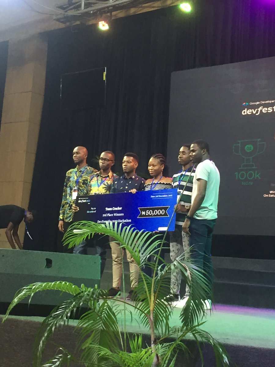 jakpork's tweet photo. Congratulations to the #DevFestAba2022 Hackerton winners!
1st position goes to #TeamBlueTech
2nd position goes to #TeamIdea_Flow
3rd position goes to #TeamCracker
#DevFestAba
#DevFestAba2022
#GDGAba https://t.co/zVhCJuDzr9