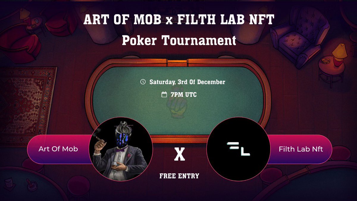 artofmob's tweet photo. ♦️ART OF MOB  X @FilthLabsNFT ♦️

FREE ENTRY! 

🗓 Saturday, 3rd of December
🕔 8 PM UTC 

🏆Prize Leaderboard:

FIRST 7 SPOTS

Let’s have a good game! 😎 https://t.co/wEzY1nQfjy