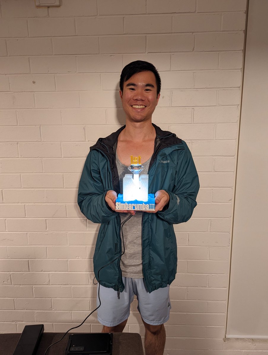 Won 1st place at Simbarumba 3 in Melbourne! It was an awesome tournament and super fun getting to know the SSB64 AUS scene. Great group of guys. Hope I can make it back again some day 😀