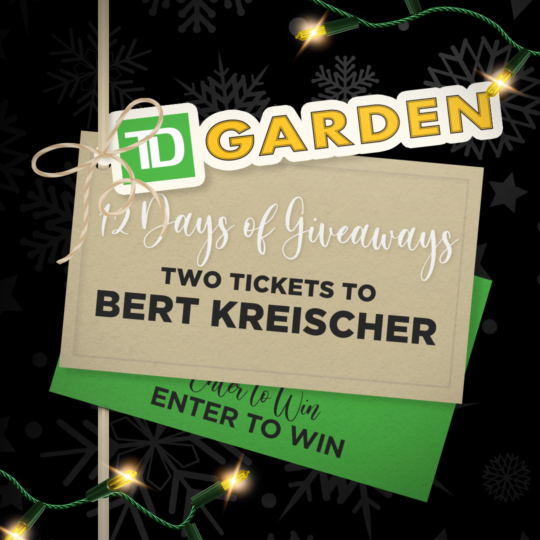 tdgarden's tweet photo. It's Day 3⃣, and we're giving away TWO tickets to @bertkreischer at TD Garden on February 4! #12DaysOfGiveawaysTDG

Enter now for your chance to win: https://t.co/r6bEvU7RZo https://t.co/4X4pBQuGOt