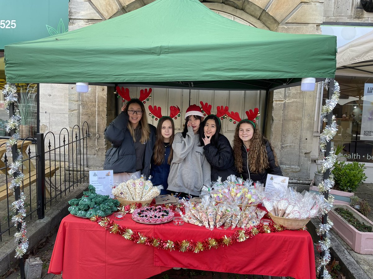 The team is set up and ready for an afternoon of festive sales! Pop by and say ‘Hello’ #futureentrepreneurs