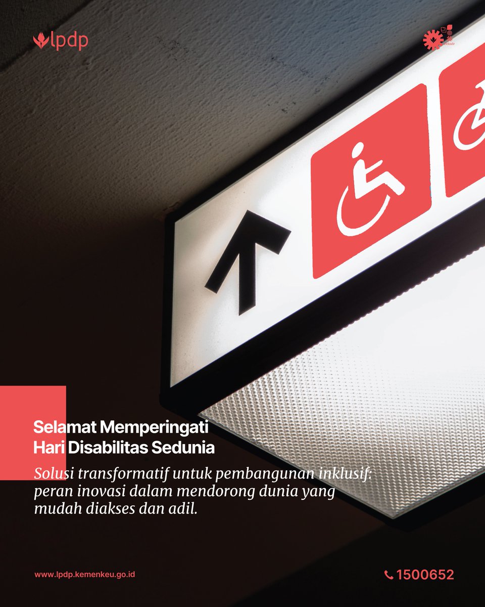 LPDP_RI's tweet photo. Selamat Memperingati #HariDisabilitasInternasional
 
Komitmen LPDP untuk menghadirkan keadilan akses khususnya pada pendidikan lanjut dengan beasiswa bagi para penyandang disabilitas terus terjaga, bagaimana gambaran beasiswa bagi mereka saat ini? 

Yuk simak konten berikut✨ https://t.co/aZt1Xk6KY6