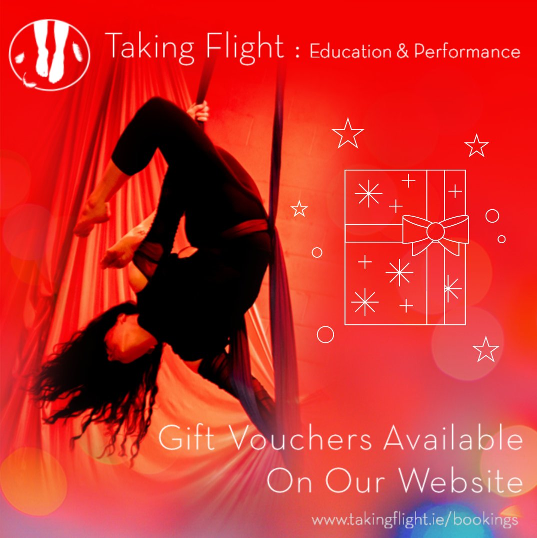 TakingFlightDub's tweet photo. Aerial and Acrobatics classes available for your Christmas wish list this year! Our Taking Flight gift vouchers are the perfect way to give Santa a run for his money! 🎁

Simply go to the bookings page on our website and click on the Gift Voucher link in the top right corner. https://t.co/7DtCJOyGfV