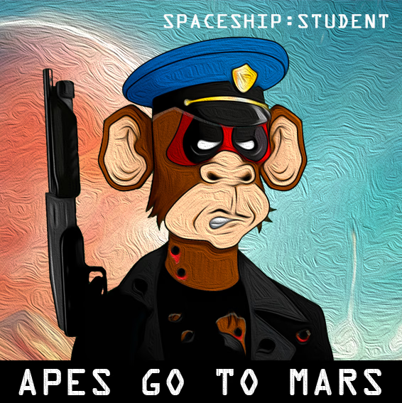 ApeGoToMars_NFT's tweet photo. Hi guys!
APE NFT #15
Properties:
Ape: Criminal (0.95% have this trait) 🔥
Spaceship: STUDENT (24% have this trait) 🔥
0.05 $ETH
#NFTsales #NFT #FreeMint #OpenSeaNTF #opensea #NFTArts #AGTM #NFTProject https://t.co/FZi52I0g9G