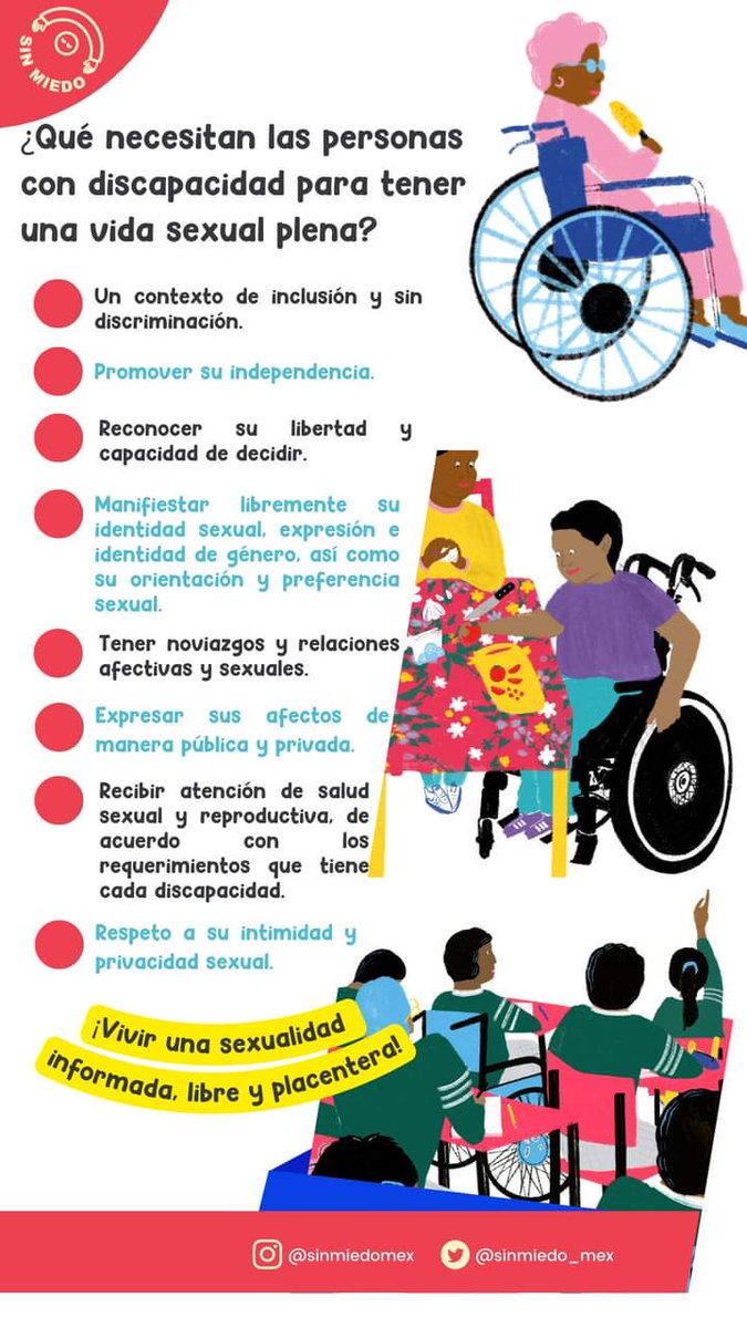¿Tú sabes lo que necesitan las personas con #discapacidad para tener una vida sexual plena?🤔

#DiaInternacionalDeLasPersonasConDiscapacidad #InclusiónSocial #accesibilidad  #anticapacitismo  #3deDiciembre
