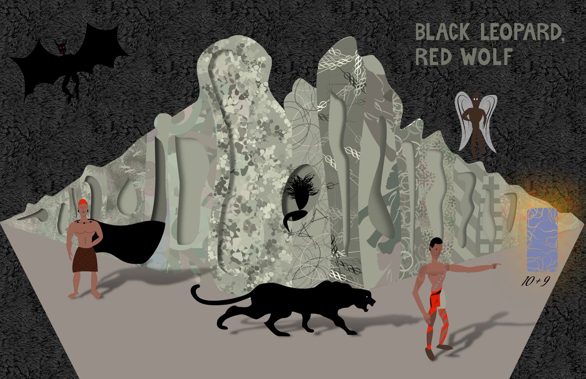 I read Black Leopard, Red Wolf by <a href="/MarlonJames5/">Marlon James</a> recently and made a vector drawing of Kongor. Great book.