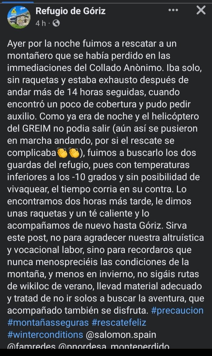📡📡📡Desde el refugio de Goriz 📡📡📡
Grandes!!!! 👏👏👏👏