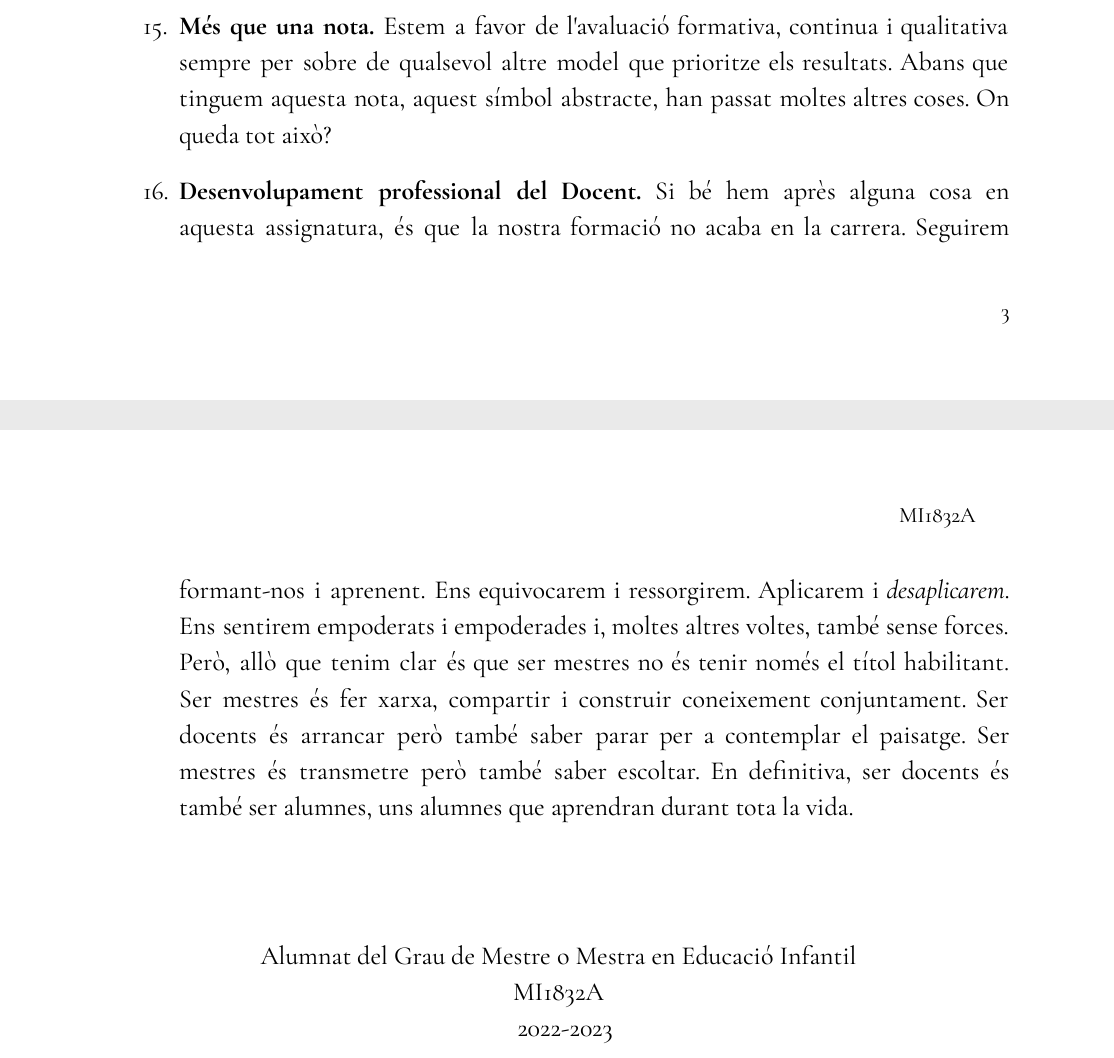 al395142's tweet photo. #MI1832 Además el último día de clase cerramos la asignatura con una clausura por parte de Mercé a través de un manifest col·aboratiu que nos dejó sin palabras. De nuevo gracias a las dos! https://t.co/ZcNd9vaIvY