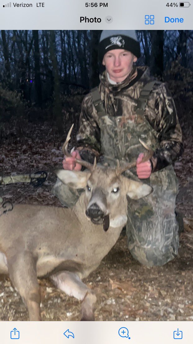 CoachLauraNorth's tweet photo. Kid #3 got his! Very first deer ever! He’s been working at it for weeks! The camaraderie in the hunting community is amazing! Thanks to all the guys that rushed out to help track and celebrate! What a great experience! https://t.co/qqGAUuWbTj
