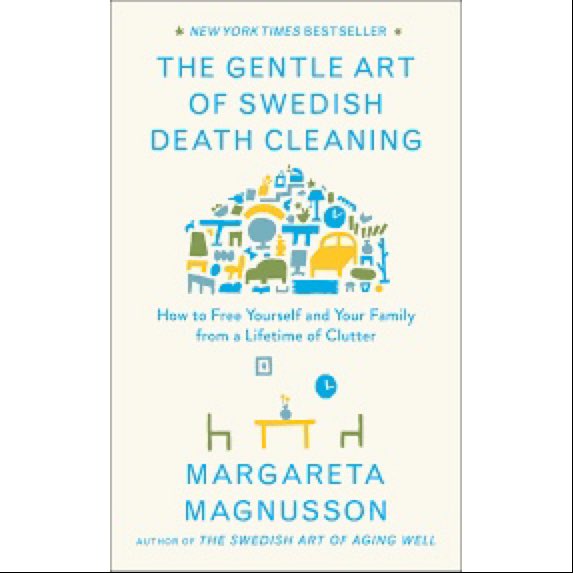 MarianLiberryan's tweet photo. 3rd day of #ReadventCalendar a tidy little book about two scary subjects: cleaning & death THE GENTLE ART OF SWEDISH DEATH CLEANING #MargaretaMagnusson @simonschuster treats both subjects with honesty, practicality, and compassion. #readvent https://t.co/SmXcTWgU5a