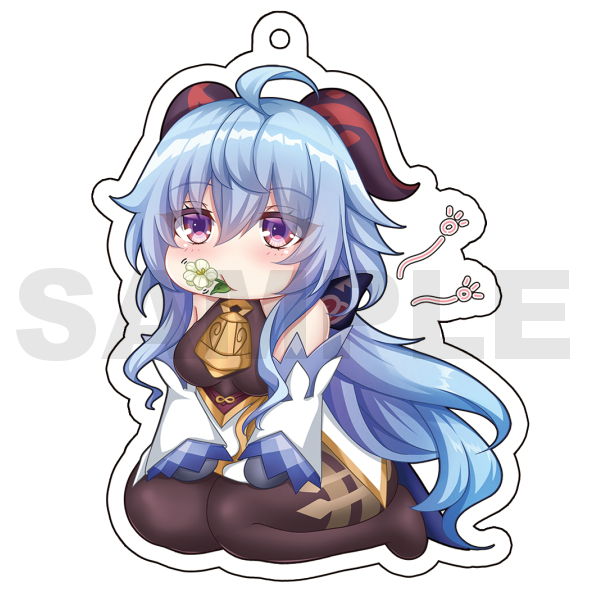 【C101告知】たぶんこんな感じの甘雨ちゃんアクリルキーホルダーが出ます。清心もぐもぐ 