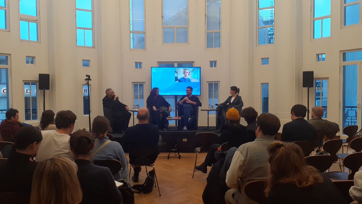 The 'Imagination versus Reality' panel welcomes 🇺🇦 <a href="/AntonLapov/">Anton Lapov</a> 🇮🇹 <a href="/ran_dom/">domenico quaranta</a> 🇪🇸 Clara Montero Tellechea, 🇭🇺 and  Dr. Barbara Vodicska, moderated by #thefutureofliving curator <a href="/dmoulon/">Dominique Moulon</a>