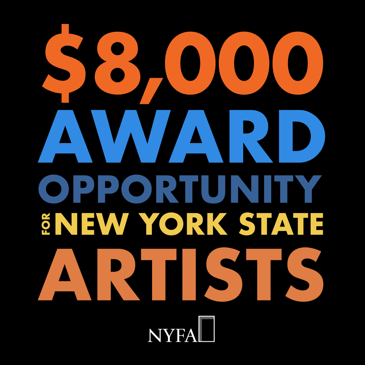 We're accepting applications for 2023 NYSCA/NYFA Artist Fellowships thru Jan 25. Artists working in Craft/Sculpture, Digital/Electronic Arts, Nonfiction Literature, Poetry, &amp; Printmaking/Drawing/Book Arts are encouraged to apply: nyfa.org/fellowships <a href="/NYSCArts/">NYSCA</a>