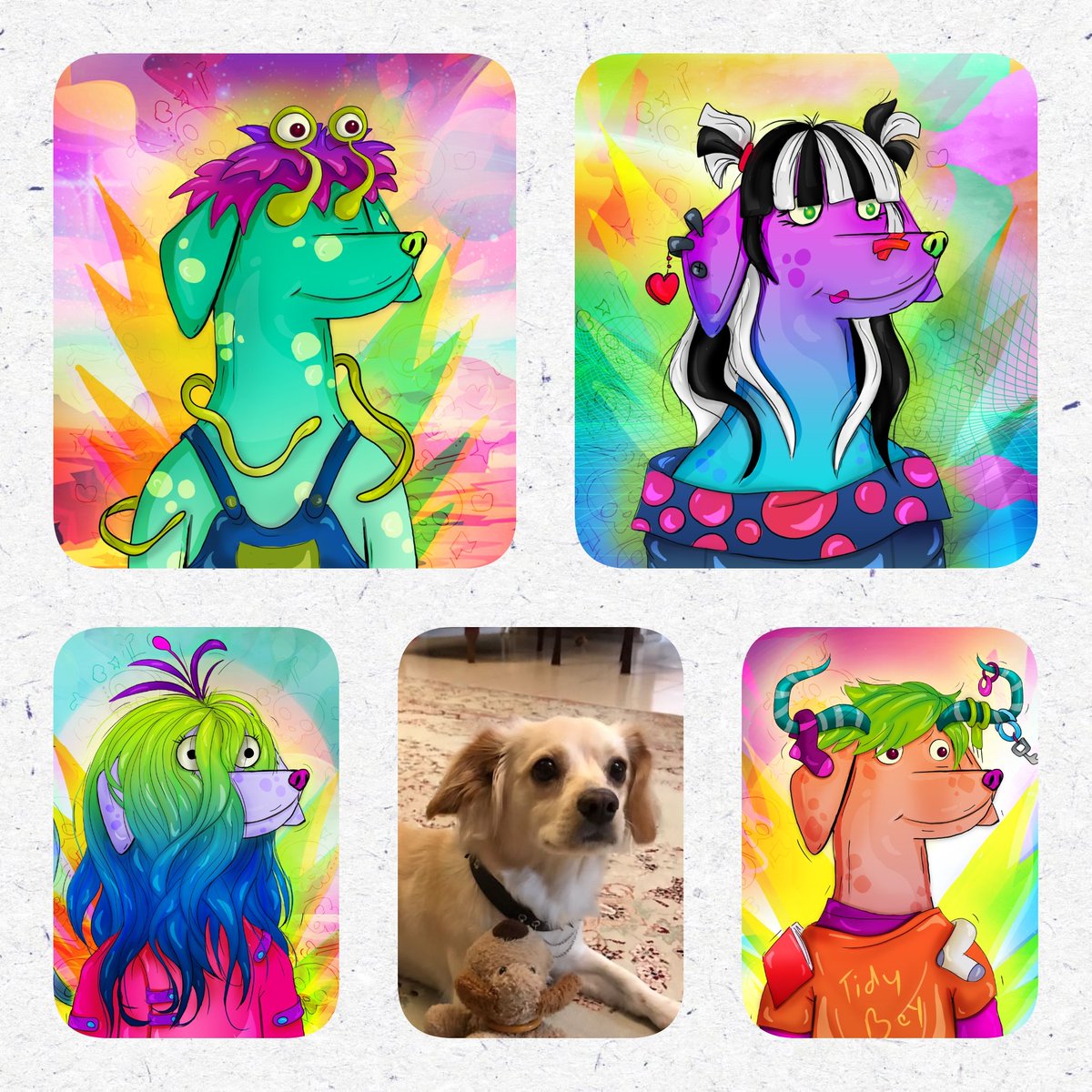 Drawing Hapoochis is so much fun!
I enjoy drawing everyone of them

Sometimes they take time as much as one of my pieces in my <a href="/ArtToflex/">◇Sherry◇Toflex.eth</a> account ;) 

All Hapoochis are Hand Drawn &amp; inspired by my little girl Tidle!

Join us!
We would love to see you in Hapoochi Family ♥️🐶