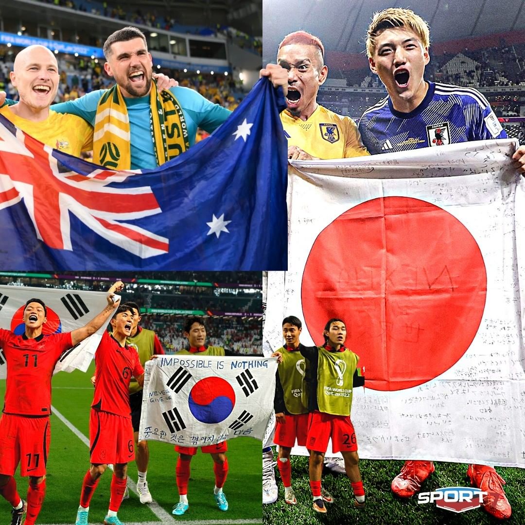 ayubzhe's tweet photo. Pertama x dalam sjarah piala dunia,Asia mengirimkan 3 wakil nya mnuju 16 besar.kejutan apa lg yg akn terjdi.mari kita saksikan..
#asianonlyfans https://t.co/VZgOlBWpLC