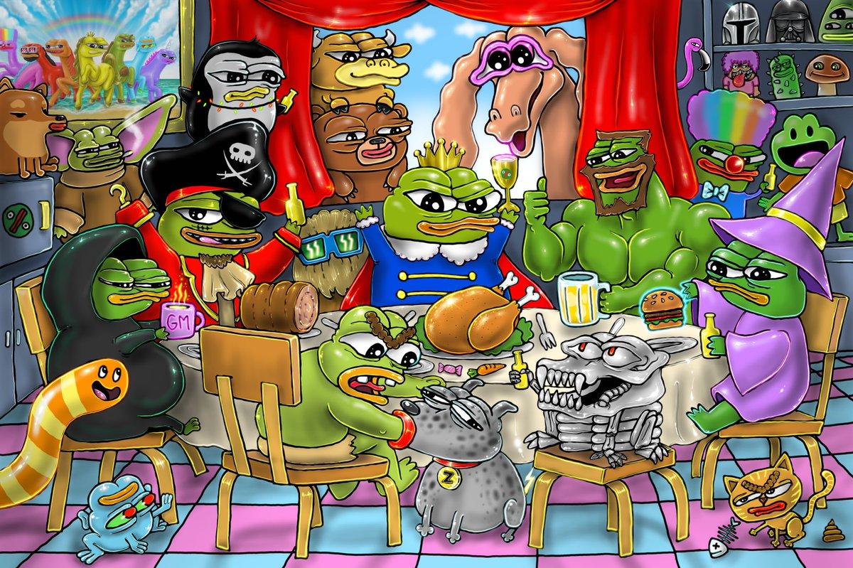 Frogfam Happy Meal

[ Big credit ]
💖Matt Furie💖
🐧 DarrenSRS🐧
Edition 1/1
6000 x 4000
by GENESIS

Hope you love this one Pedude 🐸💘💘💘💘💘♾️🫂 <a href="/jaggedsoft/">jagged</a> 

foundation.app/@Genesisworld/…