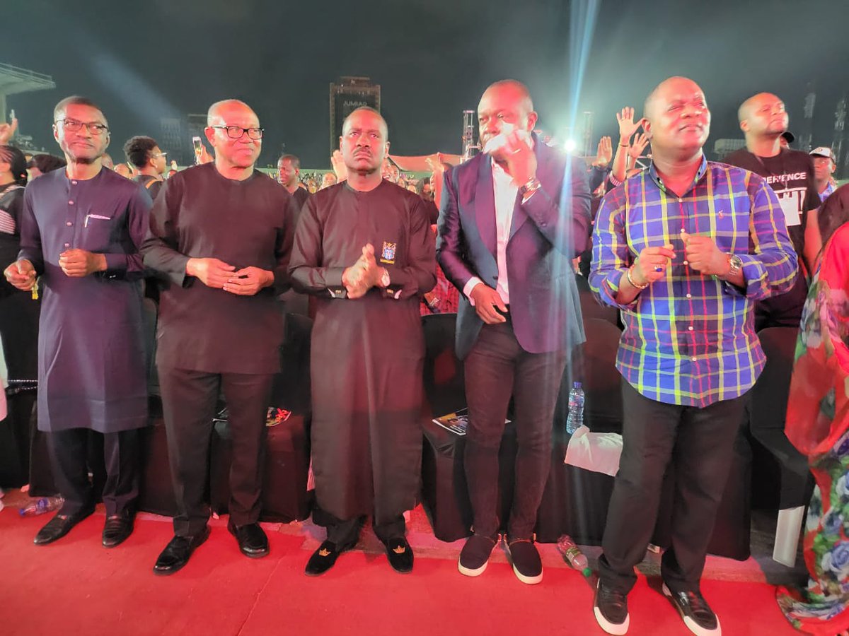 What a magnificent experience last night when I joined HE Peter Obi @PeterObi in worshipping with Pastor Paul Adefarasin @pauladefarasin, The Rock Family, and thousands of God's people at The Experience 17. #Te17 #TheExperience17 #JesusTheExceptionalOne #ObiDatti2023