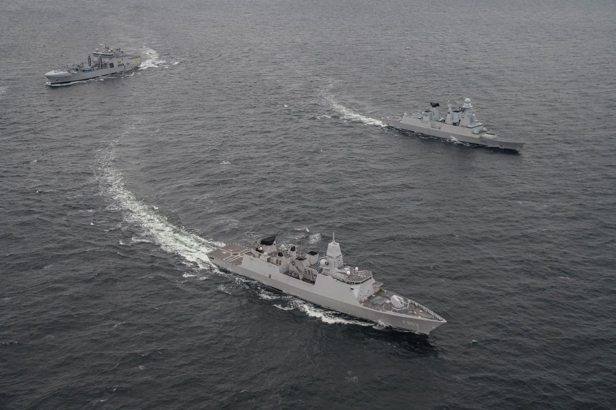 NATO_MARCOM's tweet photo. #SNMG1 and #SNMCMG1 wrapped up #FinnishNavy exercise #FreezingWinds22 today in the #BalticSea. This exercise improved cooperation and interoperability of #NATO’s maritime units in the region and strengthened partnerships. 
#WeAreNATO #FRWI22 

Read more: https://t.co/KLP6VkMT9K https://t.co/Ay1G3kvtDJ