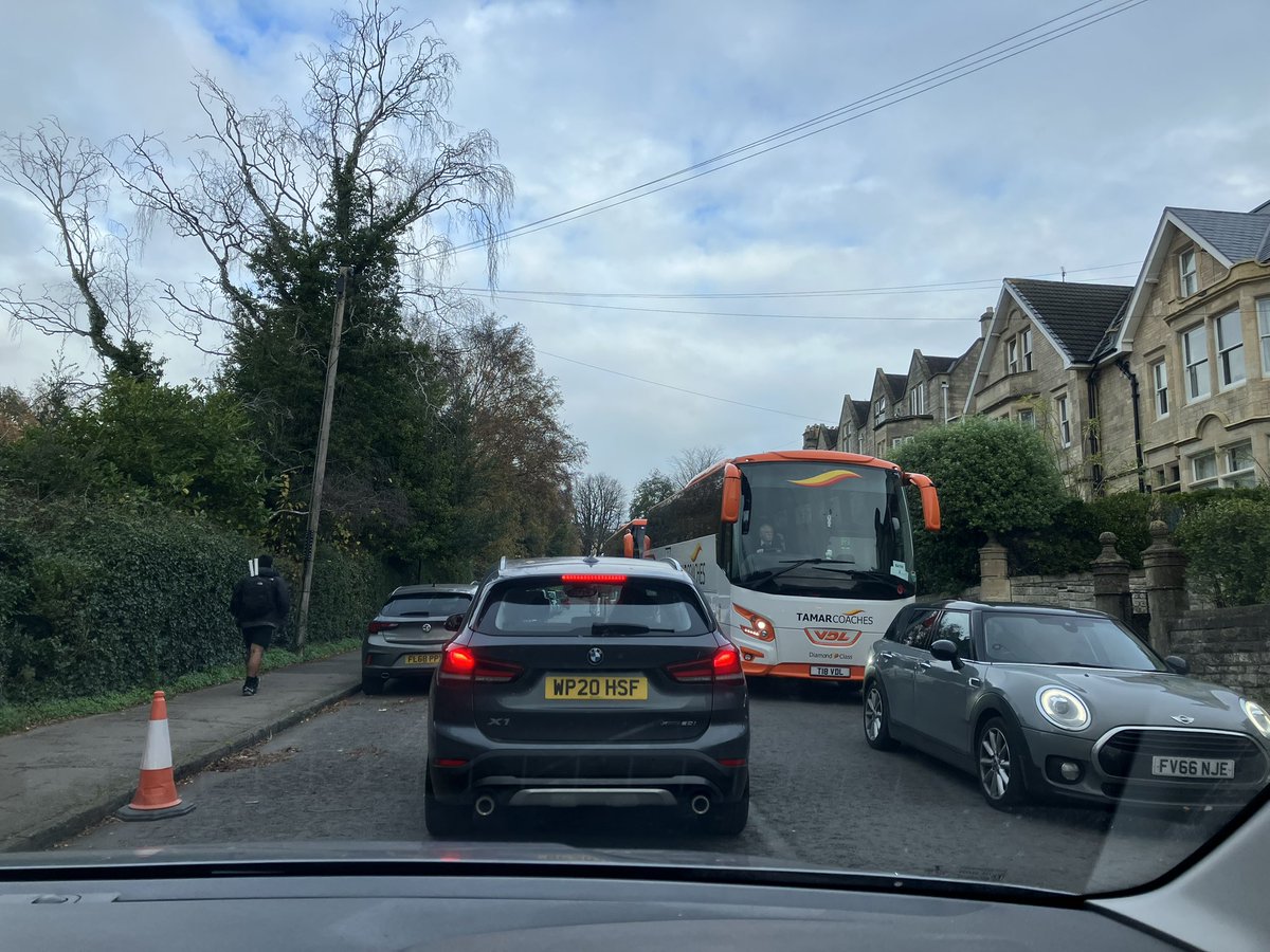 Multiple Coaches completely blocking Marlborough lane this morning!!  Gridlock!!! <a href="/bathnes/">Bath & North East Somerset Council</a> sort it out.