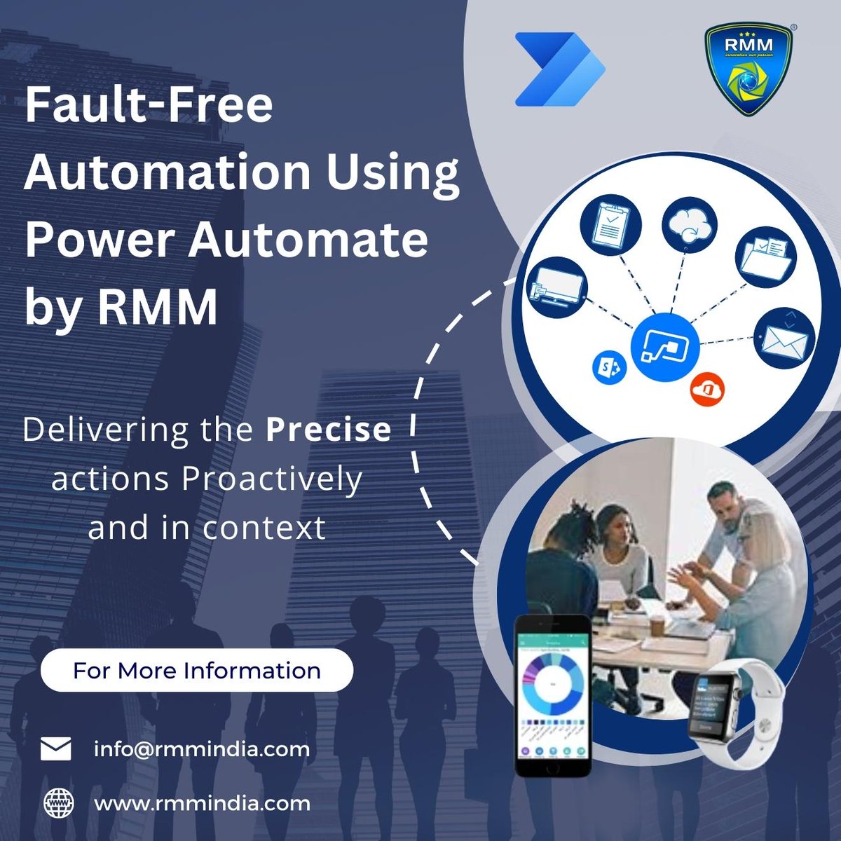 RMMTechnologie3's tweet image. #FaultFree_Automation Using #Power_Automate by #RMM
Delivering the Precise actions Proactively and in context
#RMM_Technologies 
Our website: rmmindia.com 
Contact Us @ info@rmmindia.com
#rmmindia #WebDevelopmentServices #IconicServices #PowerAutomation #Error_free #IT
