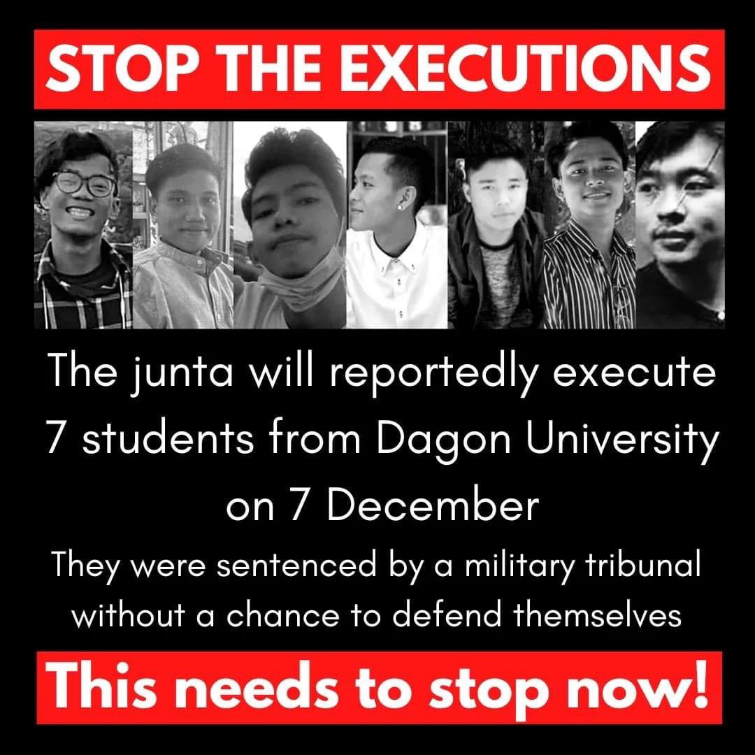 🚨#MyanmarMilitaryTerrorists are relentlessly killing young people in #Myanmar #Burma. 

🆘#ASEAN #UnitedNations #EU #USA need to take more decisive action to stop #impunity &amp; these recurring grievous violations of international law.

#WhatsHappeningInMyanmar