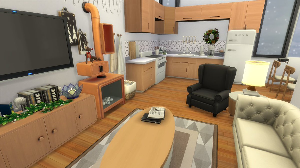 Danassims's tweet photo. 🤍✨SMALL CHRISTMAS APARTMENT ✨🤍

It's already Christmas season and your sims know it... So I decided to build a small Christmas apartment! 🎄

Speed Build: https://t.co/FQaj7oE66b

@TheSims #TheSims4 #ShowUsYourBuilds https://t.co/eGHe2PfZCZ