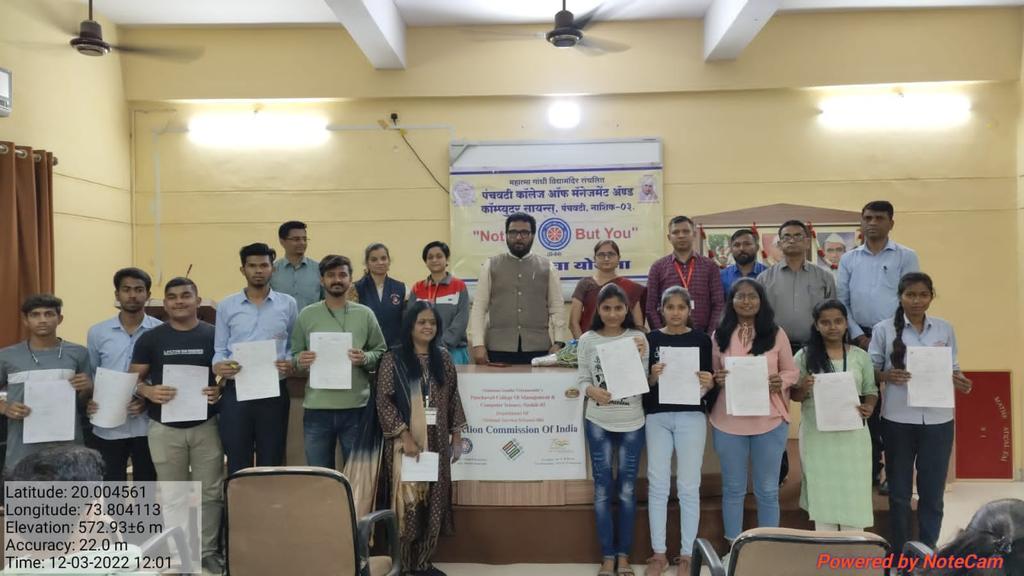 NSS_PCMCS's tweet image. Mahatma Gandhi Vidyamandir's Panchavati College of Management and Computer Science, Nashik.
Department of National Service Scheme organised a "Voter Awareness and Registration Program" today.
#NSS #SPPU #Youth #College #Election
#Voter #Awareness