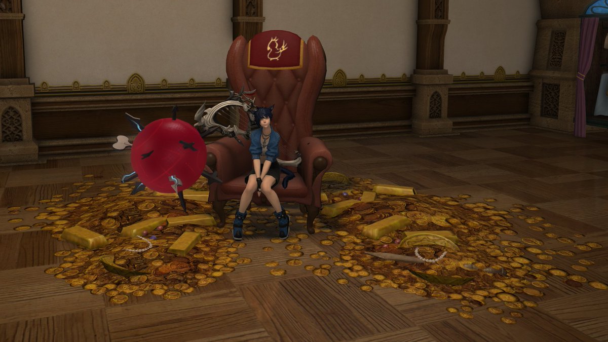 CeroAmByth's tweet photo. I spent 5mil to get a house just to do it up like this  #FFXIV #trueendgame https://t.co/vQT1TZEy7H