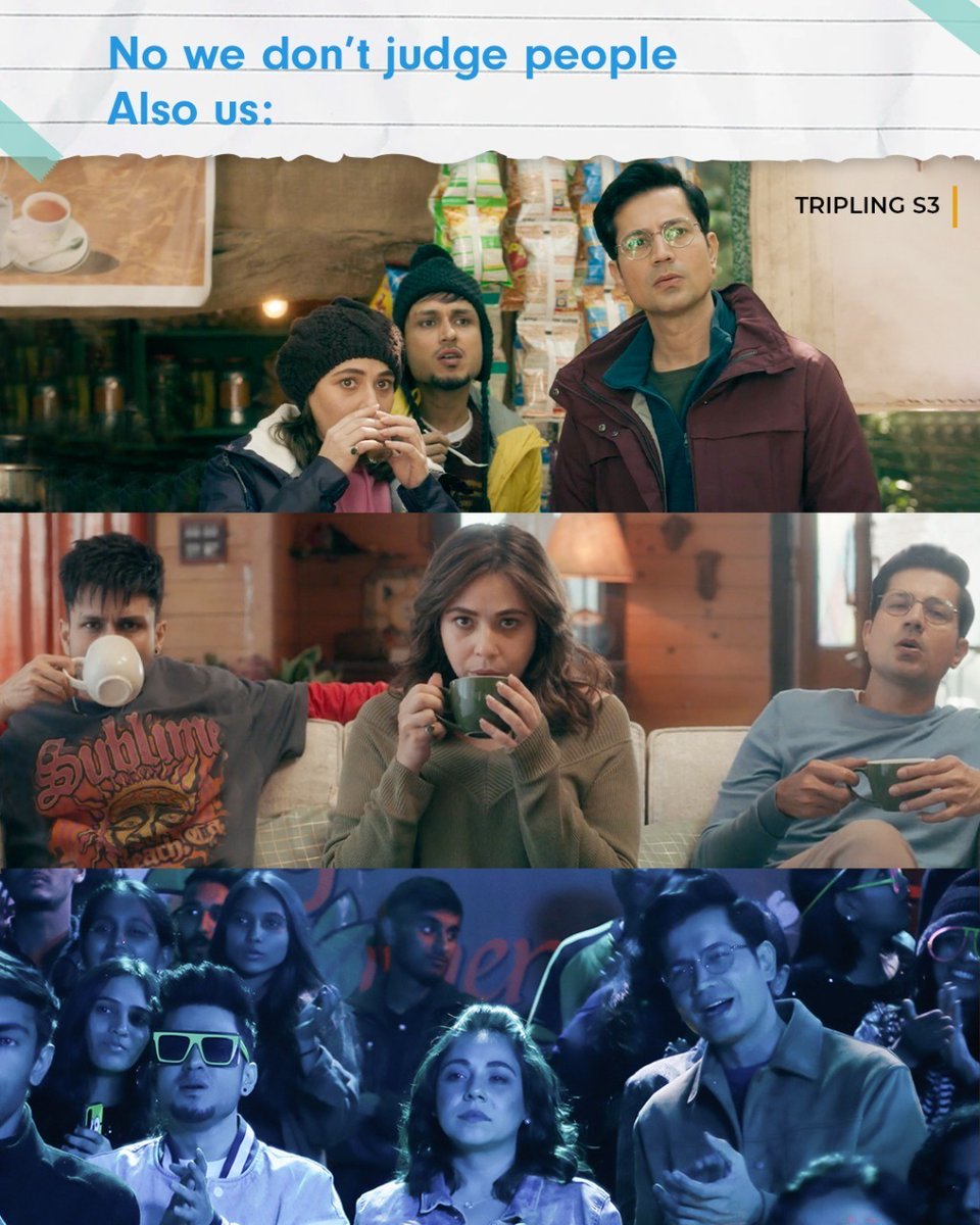 ZEE5India's tweet image. Tag your siblings without saying anything!
#Tripling