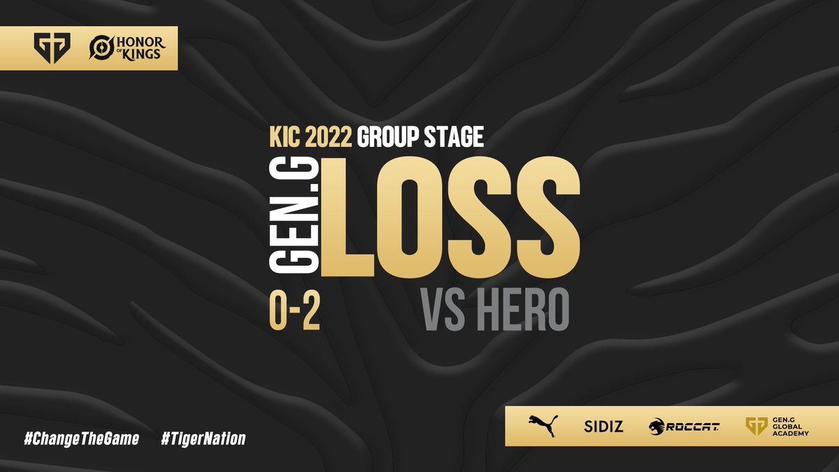 📍 Group Stage D1 | vs Hero 조금 천천히 시작할 뿐! #GenGHoK #TigerNation #KIC2022