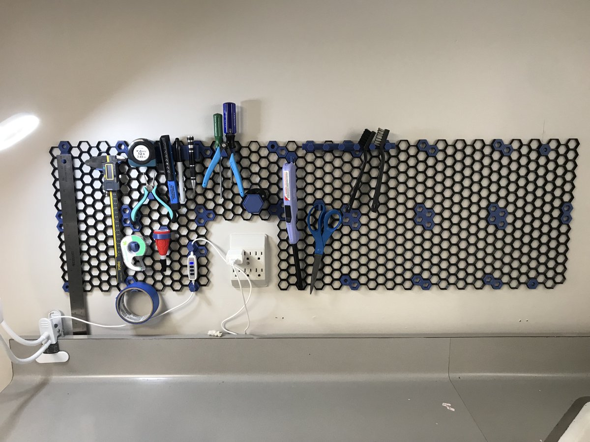 BassettDesigns's tweet photo. Fully Printed hexagonal storage wall; our largest project yet.

Material: Black PETG and Cadet Blue PLA
Nozzle: 0.4mm
Layer: 0.28mm and 0.20mm
Weight: 981g
Time: 83H33M

Designer: RostaP
Model: https://t.co/WAPSHTQ0oP

#3dprinting #thingiverse #printables #etsy https://t.co/SJlv2Iqgzo