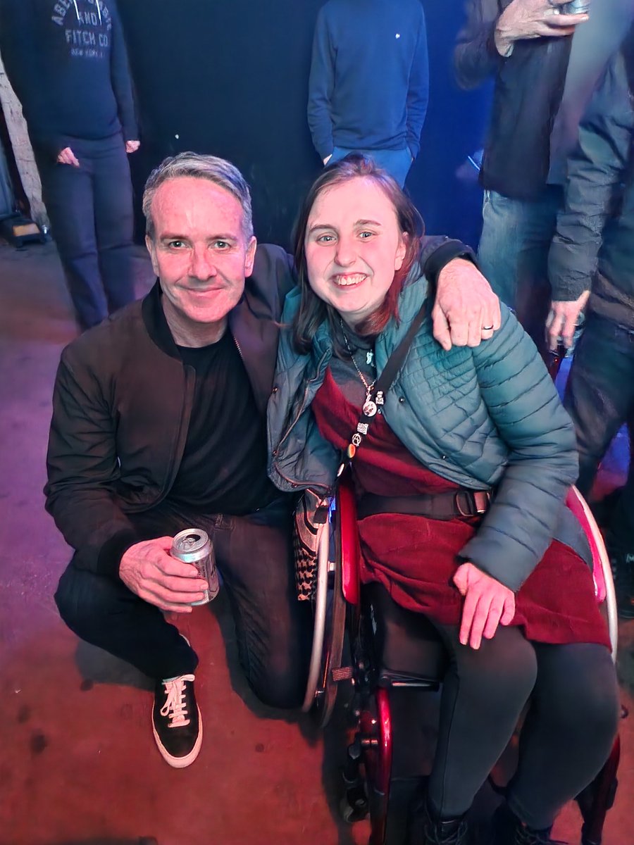 Think this is one of my favourite photos from last night @Sacha_Lord. Me @AmberRS2004 had such a fab time and were made to feel so welcome and included. The way it should be 💜🙌 #InternationalDayofPeoplewithDisability